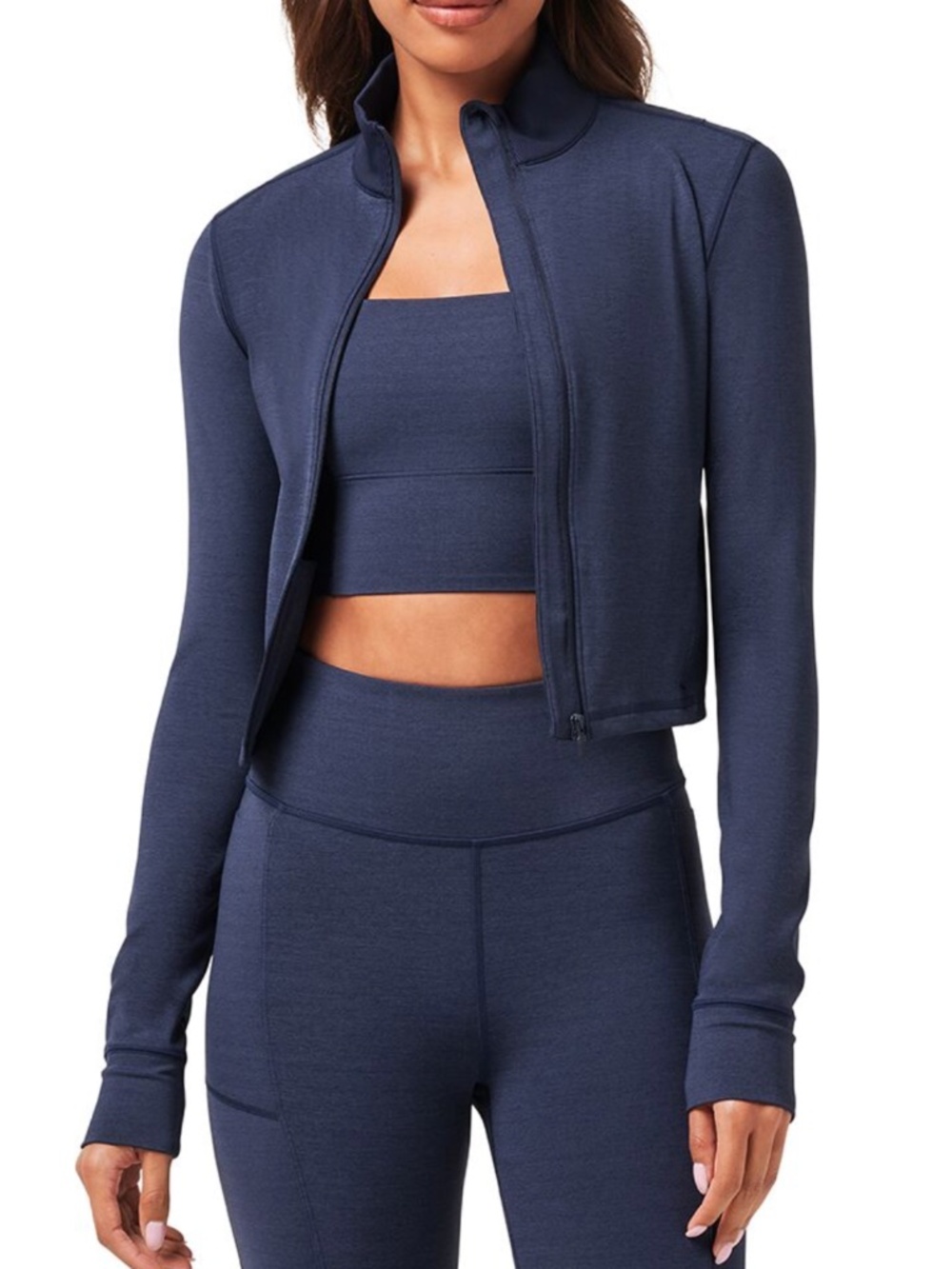 Travis Mathew Women's Moveknit Full Zip Golf Jacket Navy Small